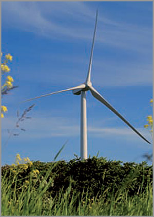 wind turbine machine manufactured with induction heating